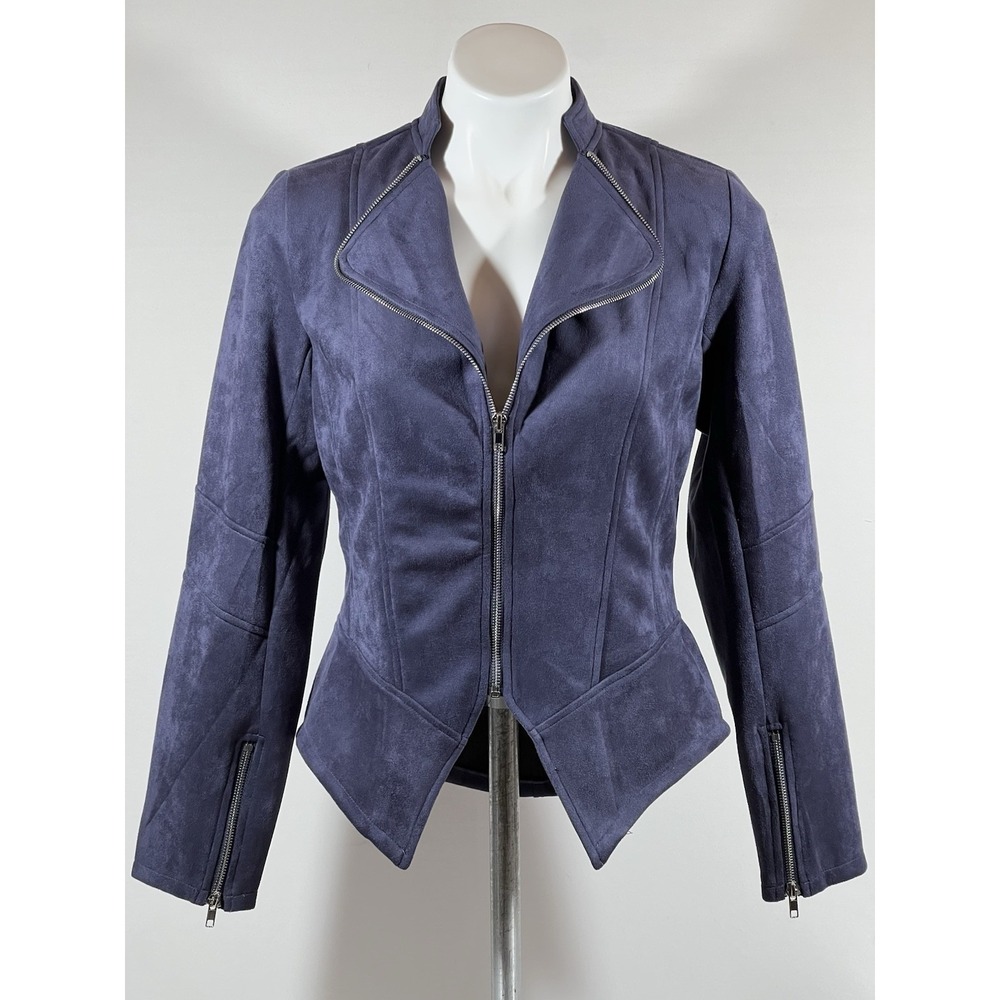 Solitaire Ravi Khosla Jacket Womens Small Asymmetrical Zip Designer Coat